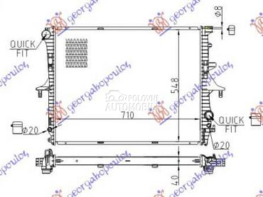 HLADNJAK MOTORA ZA SVE... za Audi Q7 od 2006. do 2009. god.