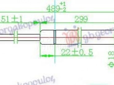 AMORTIZER GEPEK VRATA 110... za Volkswagen Jetta od 2010. do 2014. god.