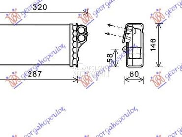 GREJ KABINE (246x134x35) 03... za Citroen Xsara Picasso od 1999. do 2007. god.