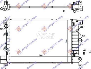 (NEMA) HLADNJAK MOTORA 1.6... za Opel Mokka za 2016. god.