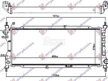 HLADNJAK MOTORA 1.7 DIZEL... za Opel Combo od 1993. do 2000. god.