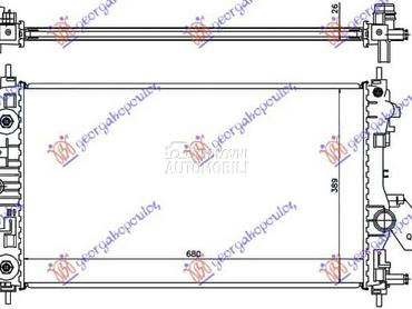 HLADNJAK MOTORA 1.4/1.6... za Opel Astra J za 2013. god.