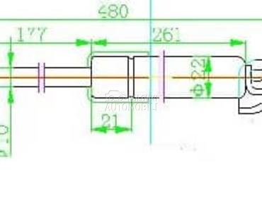 AMORTIZER GEPEK VRATA 480... za Mitsubishi ASX od 2010. do 2014. god.