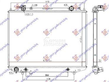 HLADNJAK MOTORA 2.5/3.0... za Mazda 3 od 1999. do 2003. god.