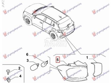 (NEMA) STOP LAMPA (O) Levo za Jeep Avenger za 2022. god.