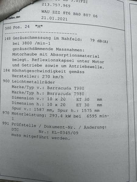 Audi S5 S5 SB TFSI QUATTRO