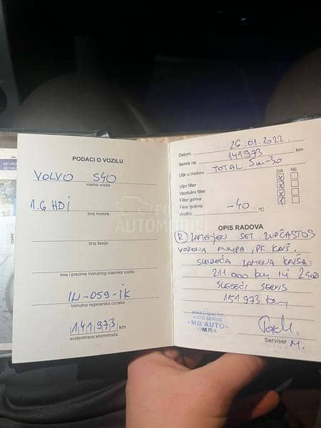 Volvo S40 1.6 hdi  1 0 9 k s