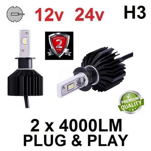 Led Sijalice H3 SET ZES chip Atom serija