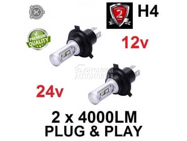 Led Sijalice H4 SET ZES chip Atom serija  