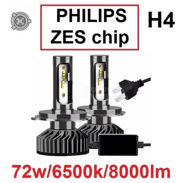 Led Sijalice H4 SET PHI ZES chip