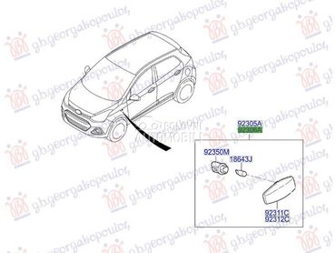 MIGAVAC U KRILU (O) Desno za Hyundai i10 od 2013. do 2016. god.