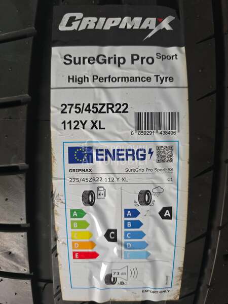Gripmax 275/45 R22 Letnja