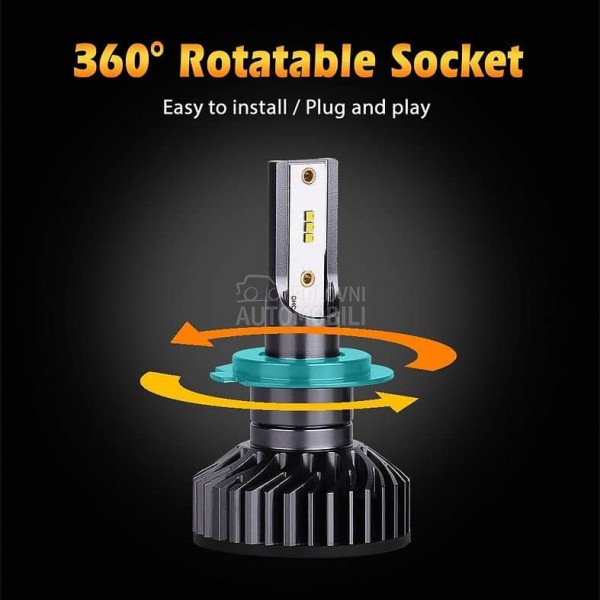 Led Sijalice H7 SET PHI ZES chip