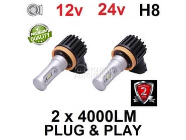 Led Sijalice H8 SET ZES chip Atom serija  