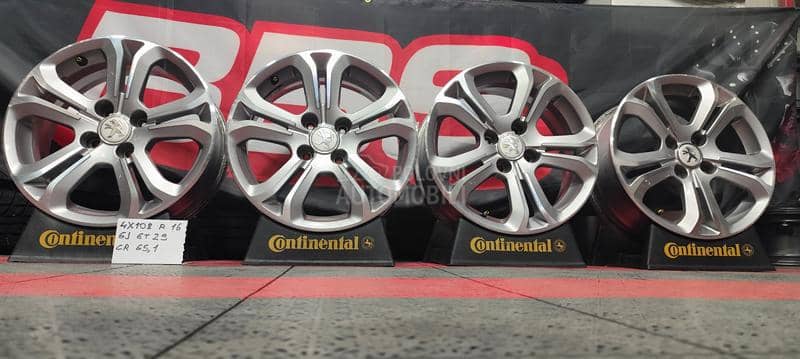 Aluminijumske felne  16" 4 x 108