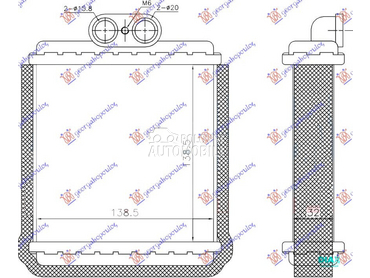 GREJAC KABINE (140x140x32) 199 za Suzuki Vitara od 1989. do 2005. god.