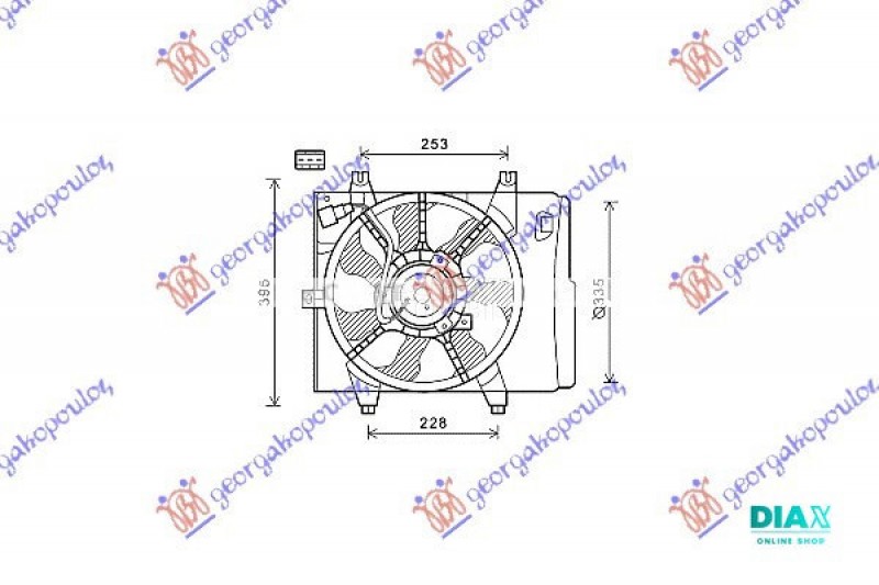 VENTILATOR KOMPLET (BENZIN/DIZ