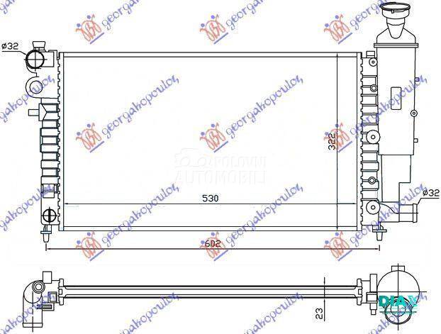 HLADNJAK MOTORA XN/XR (53x32)