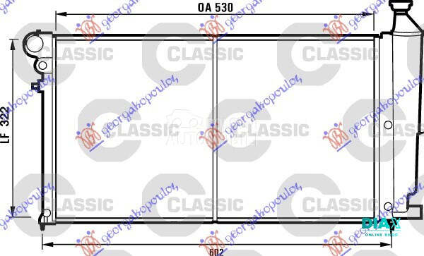 HLADNJAK MOTORA XN/XR (53x32)
