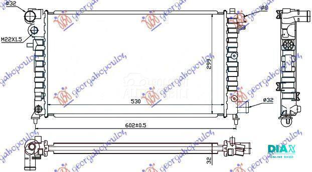 HLADNJAK MOTORA 1.5 DIZEL (53x