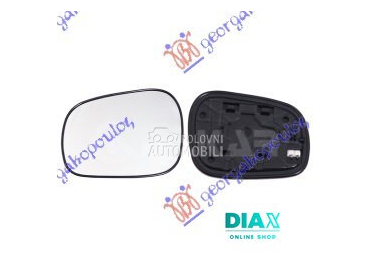 STAKLO RETROVIZORA SA GREJACEM za Suzuki Grand Vitara od 1999. do 2005. god.