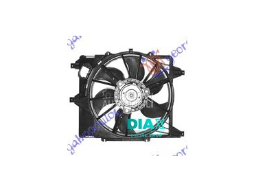 VENTILATOR (BENZIN) (38cm) KLI za Renault Clio od 2001. do 2006. god.