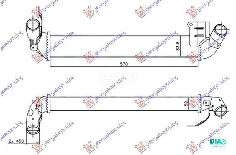 HLADNJAK INTERKULERA 1.5 DCi D