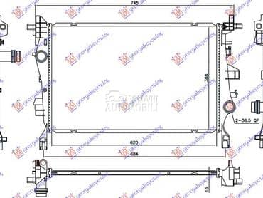 HLADNJAK MOTORA 1.4 TURBO... za Jeep Renegade od 2014. do 2018. god.