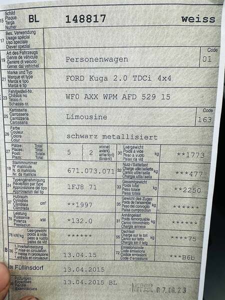 Ford Kuga 2.0 TDCI 4x4