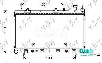 HLADNJAK MOTORA 1.6/1.8/2.0 16