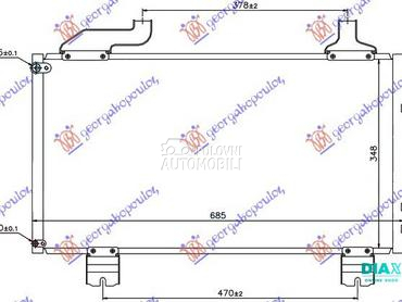 HLADNJAK KLIME 2.0/2.4 BENZIN za Honda Accord od 2008. do 2015. god.