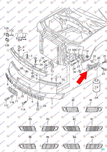 NOSAC PREDNJEG BRANIKA