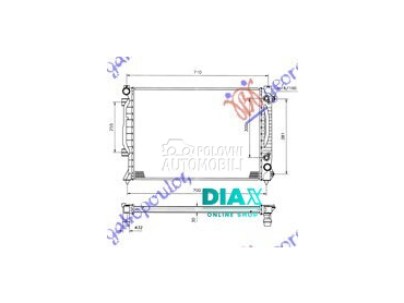 HLADNJAK MOTORA (AUTO) (63x45x za Audi A6 od 1997. do 2004. god.