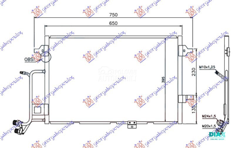 HLADNJAK KLIME 2.5 Tdi DIZEL (
