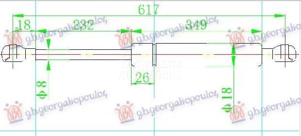 AMORTIZER GEPEK VRATA 370...