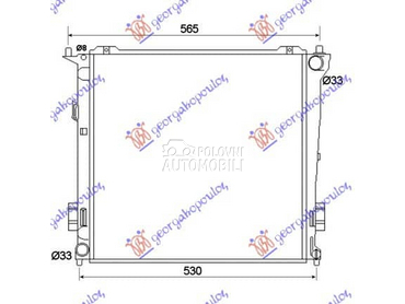 HLADNJAK MOTORA 1.6 CRDi DIZEL za Kia cee`d od 2007. do 2010. god.