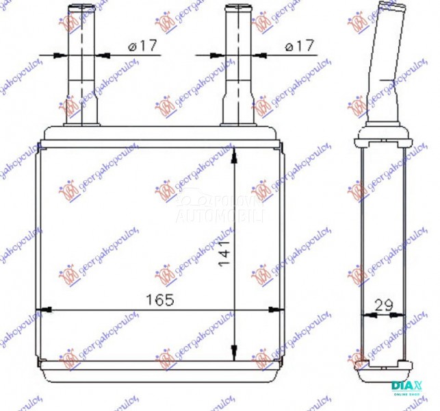 GREJAC KABINE (140x165x26)
