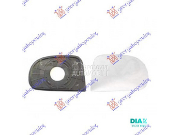 STAKLO RETROVIZORA (KONVEKSNO) za Hyundai Atos od 1999. do 2003. god.