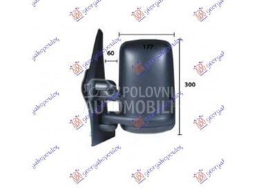 RETROVIZOR MEHANICKI -03 Desno za Nissan Interstar od 2002. do 2009. god.