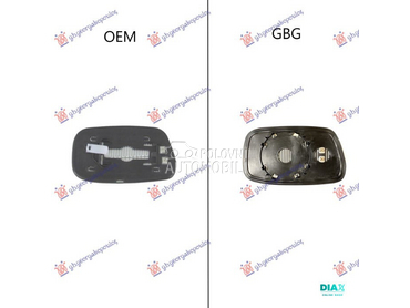 STAKLO RETROVIZORA SA GREJACEM za Toyota Avensis od 1997. do 2003. god.