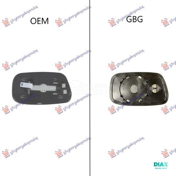 STAKLO RETROVIZORA SA GREJACEM