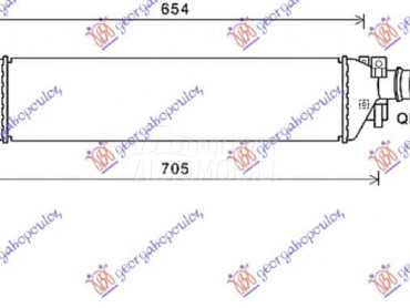 HLADNJAK INTERKULERA 1.6... za Opel Mokka od 2013. do 2016. god.