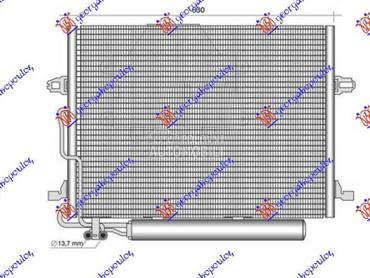 HLADNJAK KLIME za Mercedes Benz S Klasa od 2008. do 2010. god.