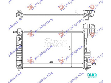 HLADNJAK MOTORA ZA SVE MODELE za Mercedes Benz A Klasa od 1998. do 2004. god.