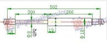 AMORTIZER GEPEK VRATA 280...