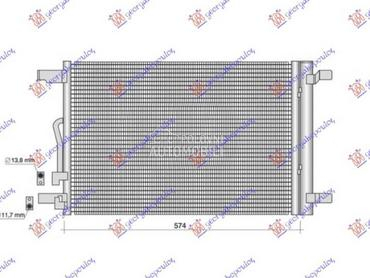 HLADNJAK KLIME za Volkswagen Golf 7 od 2016. do 2019. god.