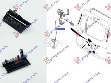 KVAKA VRATA GEPEKA SPOLJASNJA za Hyundai H 1 od 2007. do 2018. god.