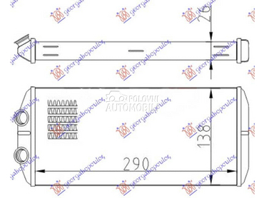 GREJAC KABINE (290x140x26) za Citroen C4 Picasso od 2007. do 2014. god.