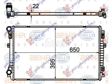 HLADNJAK MOTORA 1.0... za Volkswagen T-Roc od 2017. do 2022. god.
