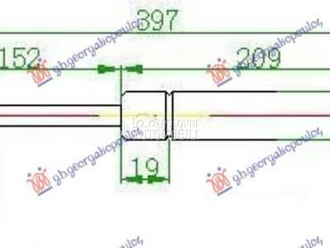 AMORTIZER HAUBE 330 njutna za BMW Serija 3 od 2007. do 2011. god.